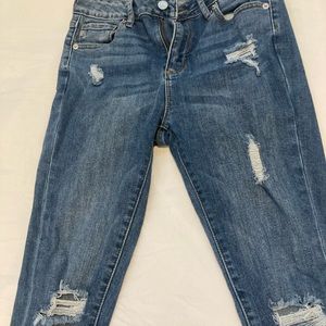 JUST USA medium wash ripped jeans